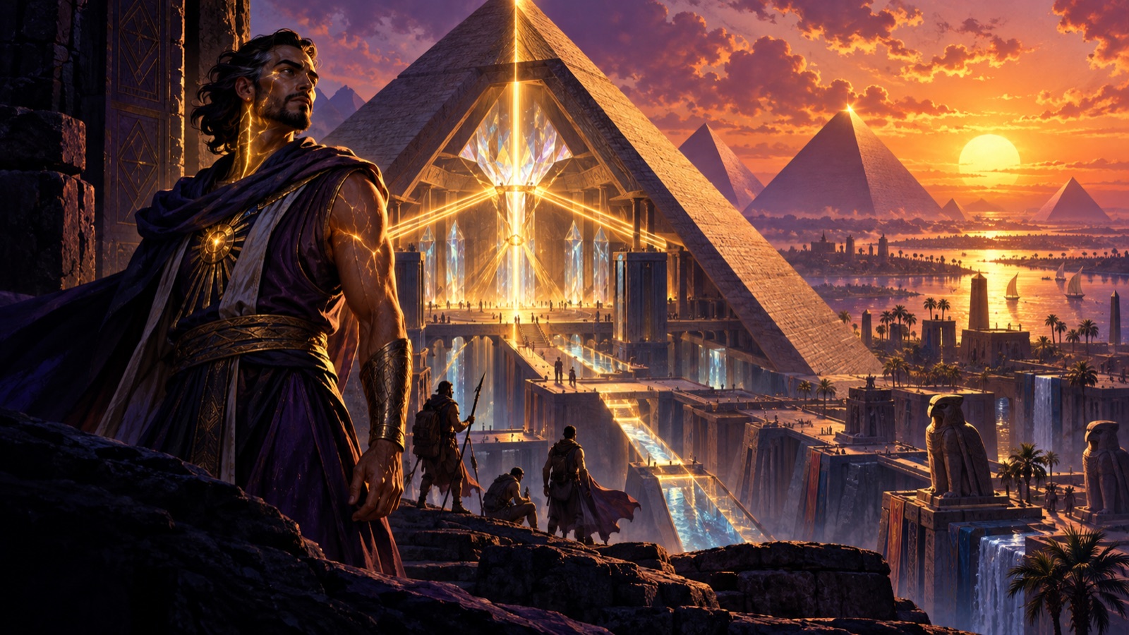 Illustration for Ra Beneath the Pyramids